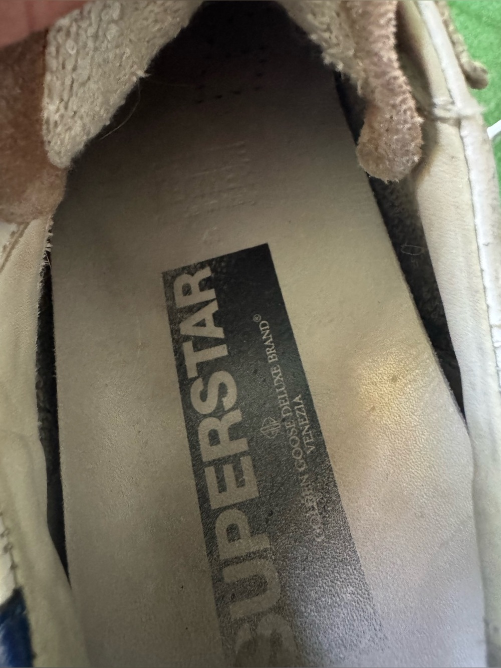 41 Golden Goose GGDB Super-Star Sneakers White/tan/blue | Size 41 - Picture 5 of 6